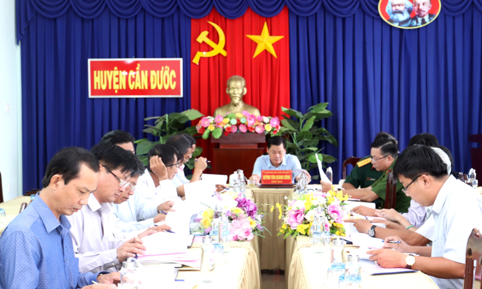 Cần Đước: Hội nghị xét duyệt thanh niên khám tuyển nghĩa vụ quân sự năm 2021