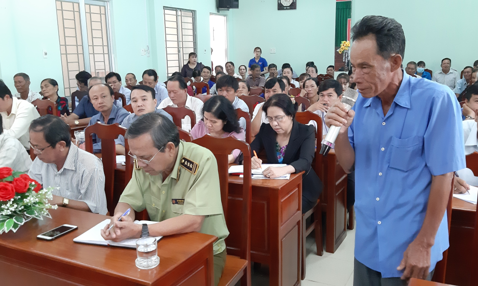 Đại biểu Quốc hội đơn vị tỉnh Long An tiếp xúc cử tri huyện Tân Thạnh