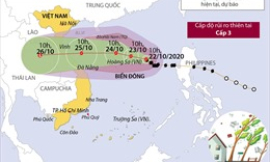 Dự báo bão số 8 hướng vào khu vực miền Trung