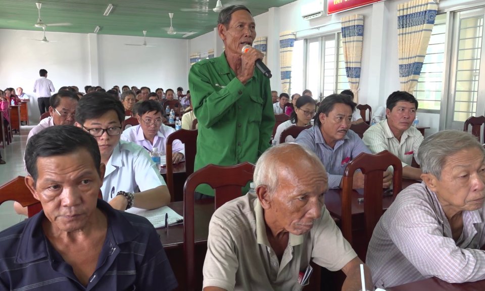 Đại biểu Quốc hội tỉnh Long An tiếp xúc cử tri tại huyện Tân Hưng và Cần Giuộc