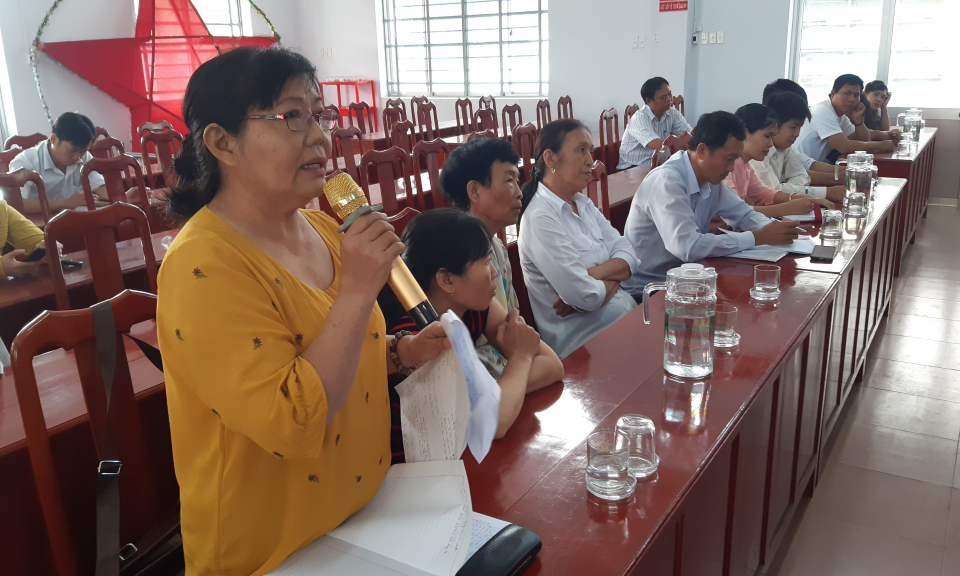 Đại biểu HĐND tỉnh Long An tiếp xúc cử tri huyện Châu Thành