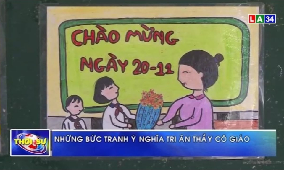 Những bức tranh ý nghĩa tri ân thầy cô giáo