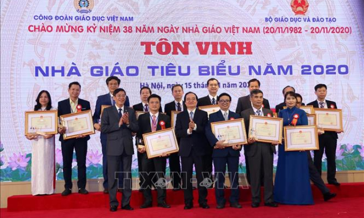 Tôn vinh 183 nhà giáo tiêu biểu năm 2020