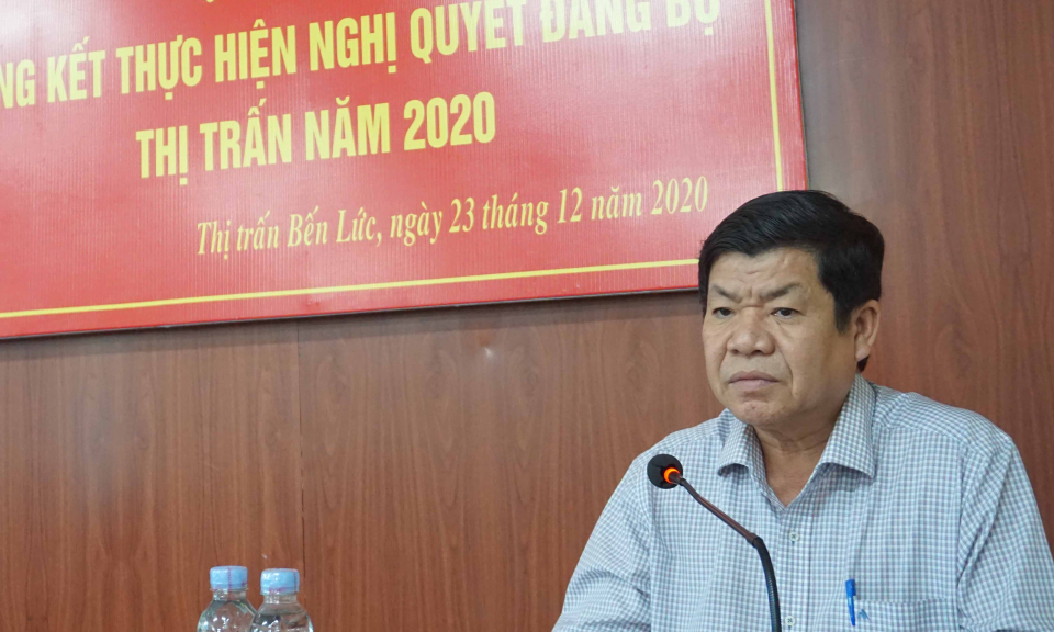 Bến Lức: Tổng kết công tác năm 2020, triển khai nhiệm vụ năm 2021