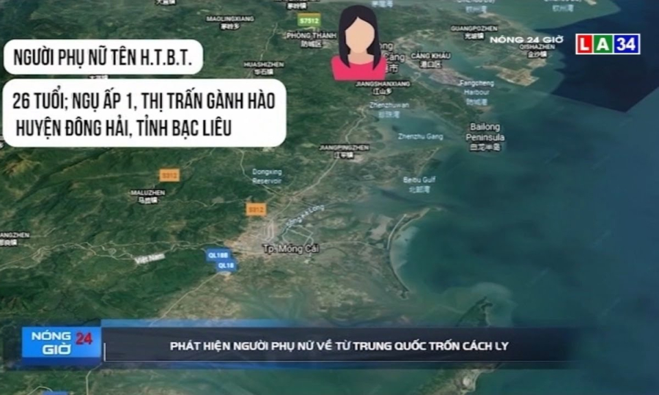 Phát hiện người phụ nữ từ Trung Quốc về trốn cách ly