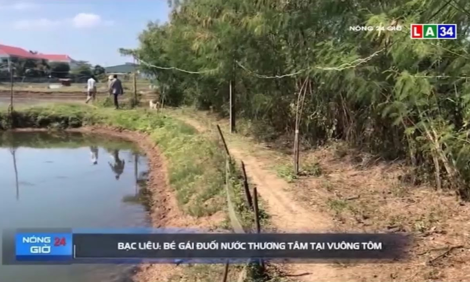 Bạc Liêu: Bé gái đuối nước thương tâm tại vuông tôm