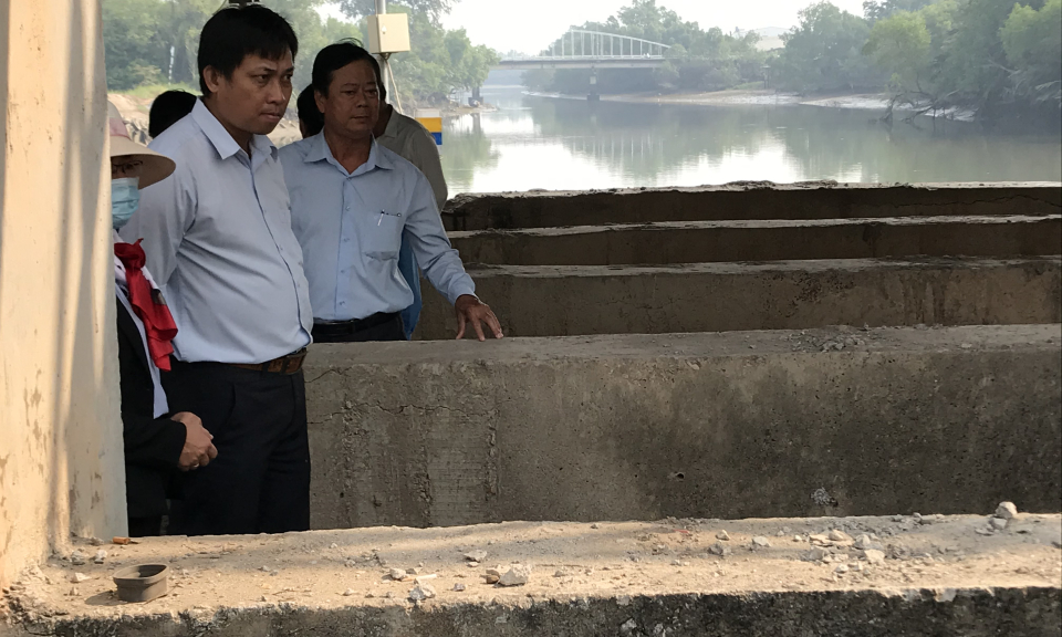 Cần Giuộc: Tỉnh kiểm tra tình trạng xâm nhập mặn