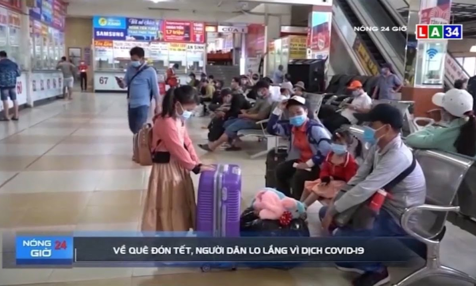 Về quê đón Tết, người dân lo lắng vì dịch Covid-19