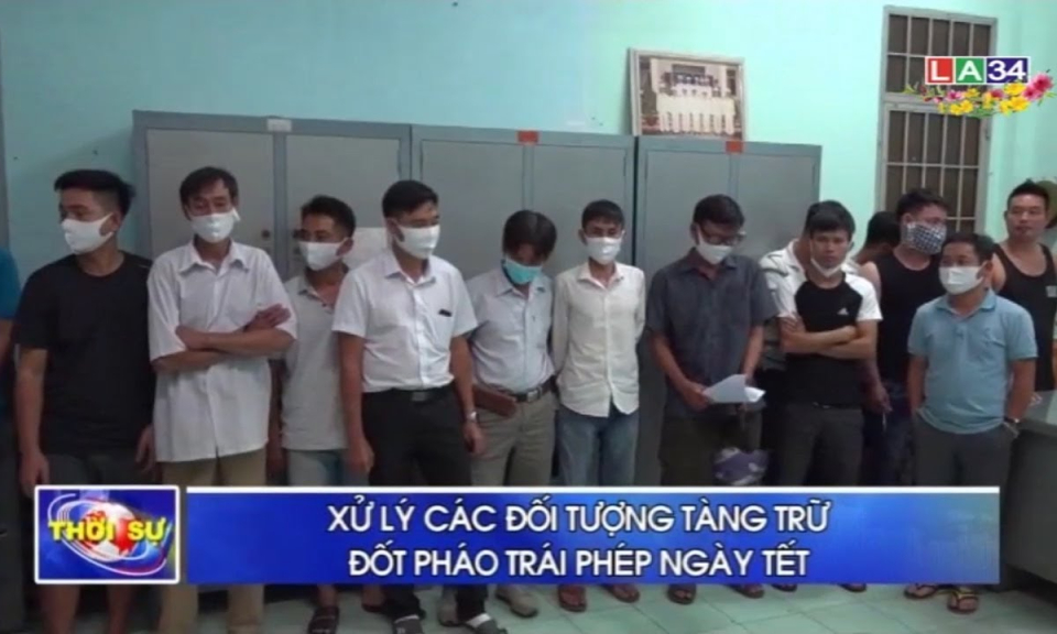 Xử lý các đối tượng tàng trữ, đốt pháo trái phép ngày Tết