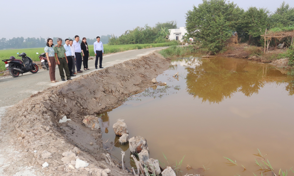 Cần Đước: Tăng cường biện pháp ứng phó hạn xâm nhập mặn