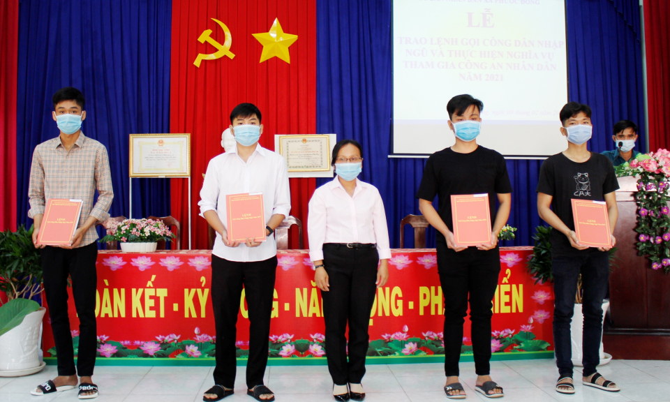 Thanh niên Cần Đước sẵn sàng lên đường nhập ngũ