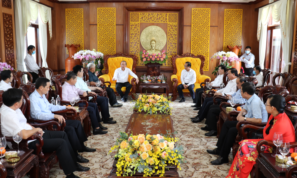 Phó Thủ tướng thường trực Chính phủ -Trương Hòa Bình thăm và chúc Tết tỉnh Long An
