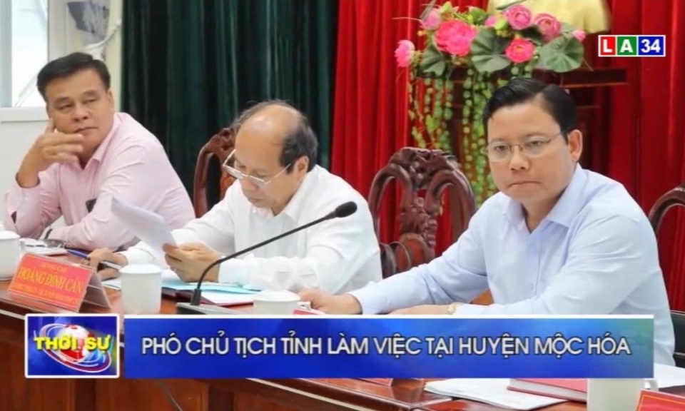 Phó chủ tịch UBND tỉnh Long An &#8211; Phạm Tấn Hòa làm việc tại huyện Mộc Hóa