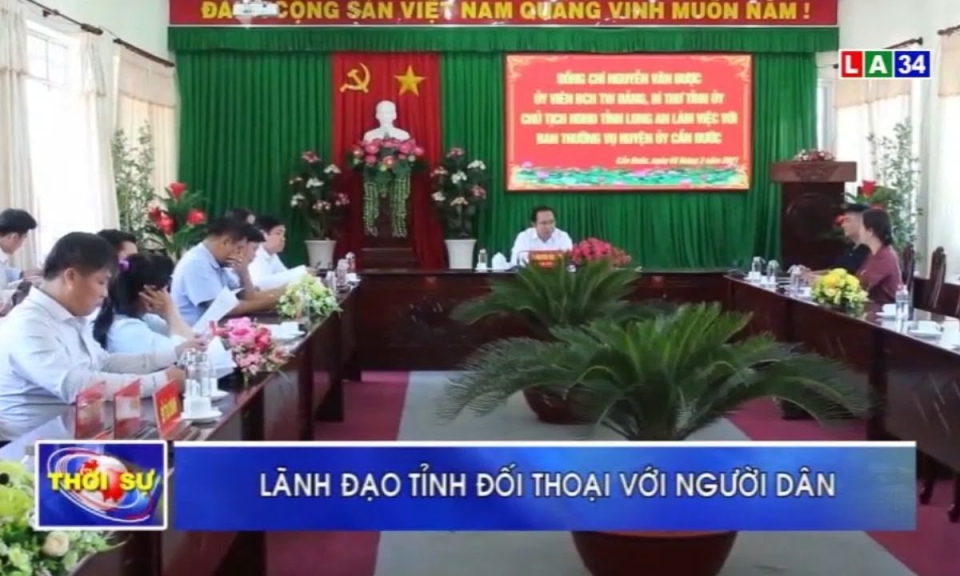 Lãnh đạo tỉnh Long An đối thoại với người dân