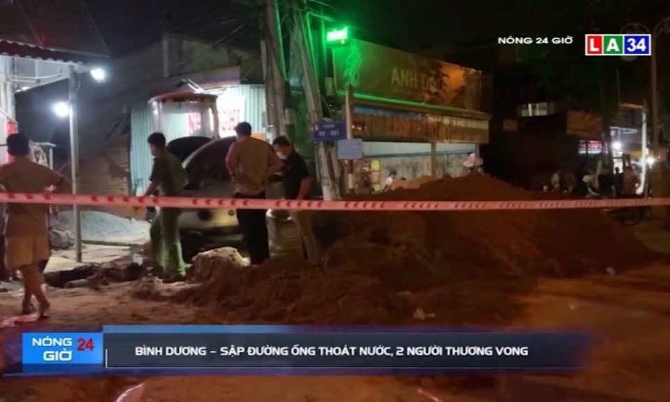 Bình Dương: Sập đường ống thoát nước, 2 người thương vong