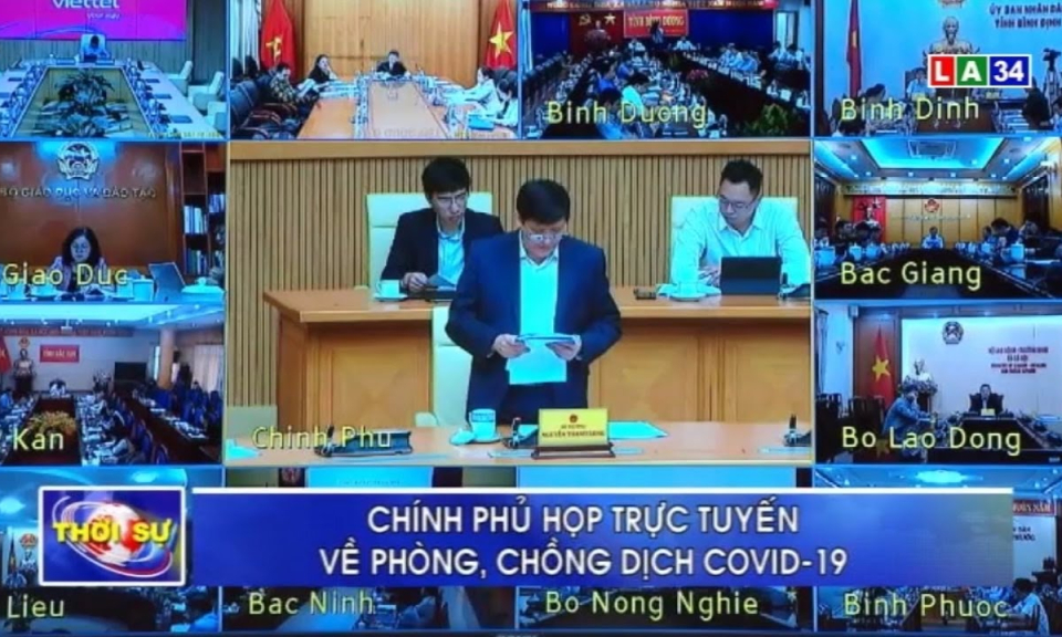 Chính phủ họp trực tuyến về phòng, chống dịch Covid-19