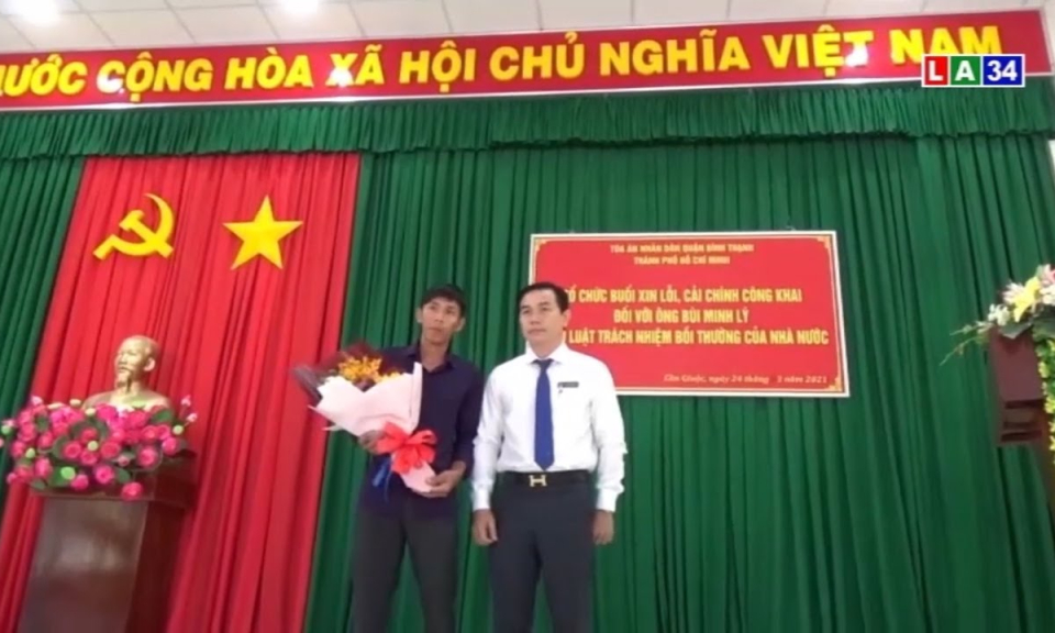 Xin lỗi, cải chính công khai cựu bí thư Đoàn bị ngồi tù oan hơn 2 năm