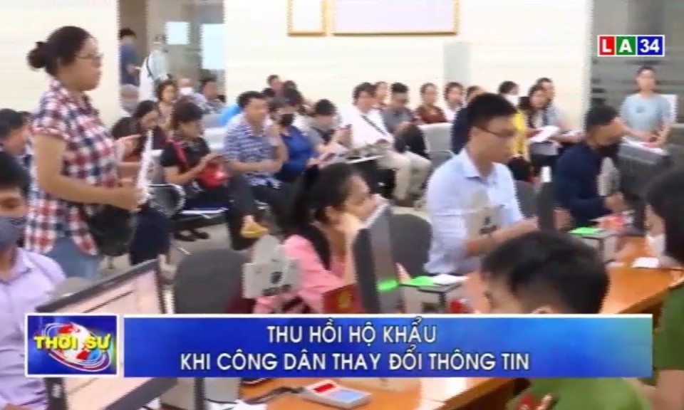 Thu hồi sổ hộ khẩu khi công dân thay đổi thông tin