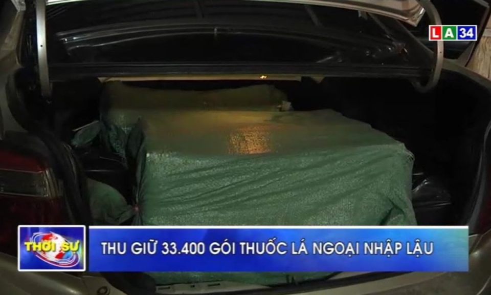 Đức Huệ: Thu giữ 33.400 gói thuốc lá ngoại nhập lậu