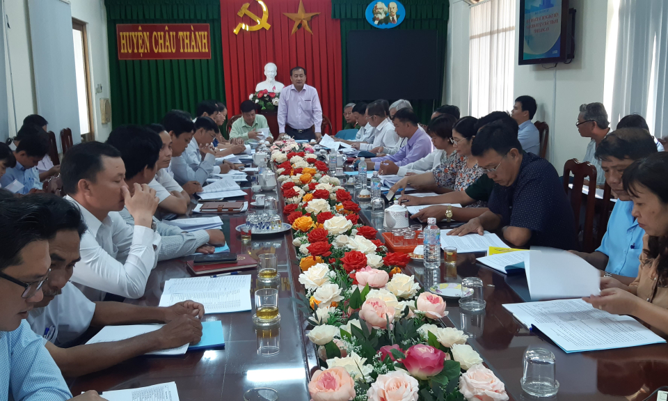 UBND huyện Châu Thành thông qua qui hoạch sử dụng đất đến năm 2030