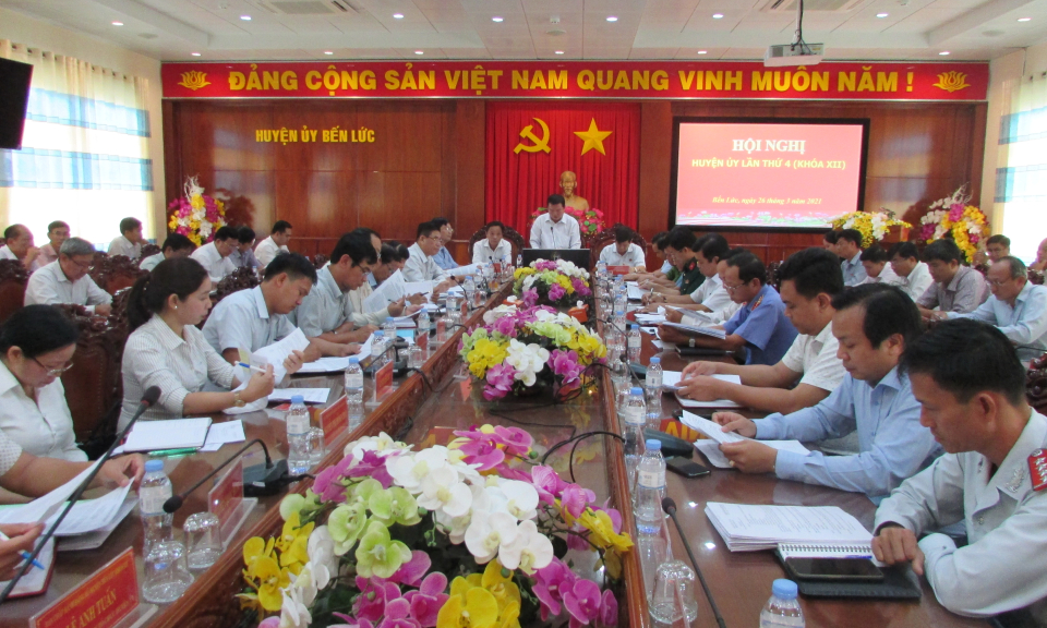 Hội nghị Huyện ủy Bến Lức lần thứ 4 khóa XII