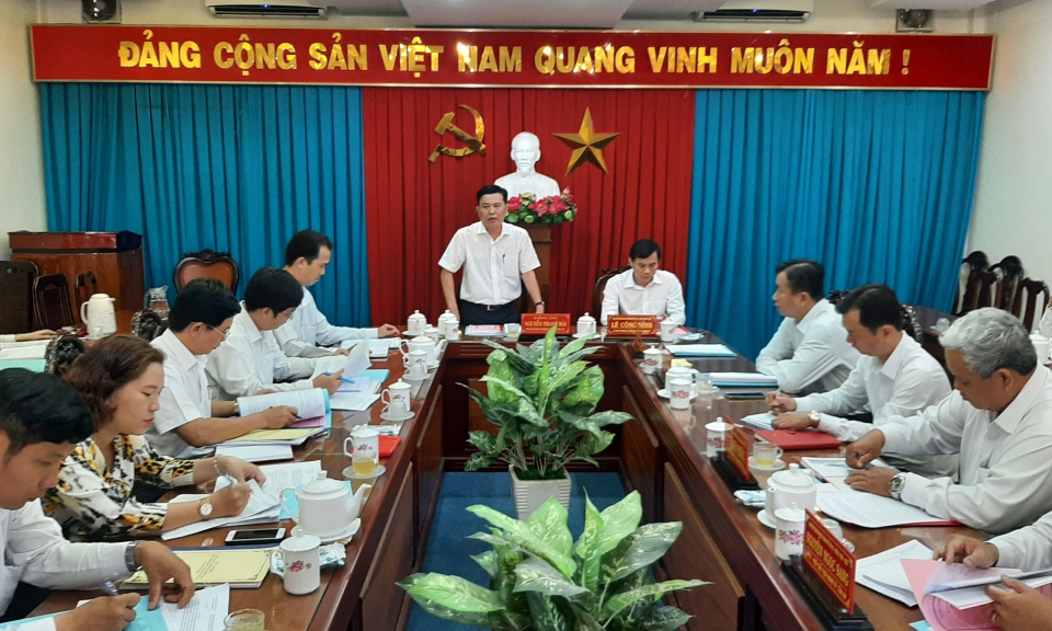 Phó Bí thư tỉnh ủy-Nguyễn Thanh Hải kiểm tra kết luận số 45 của Ban Bí thư