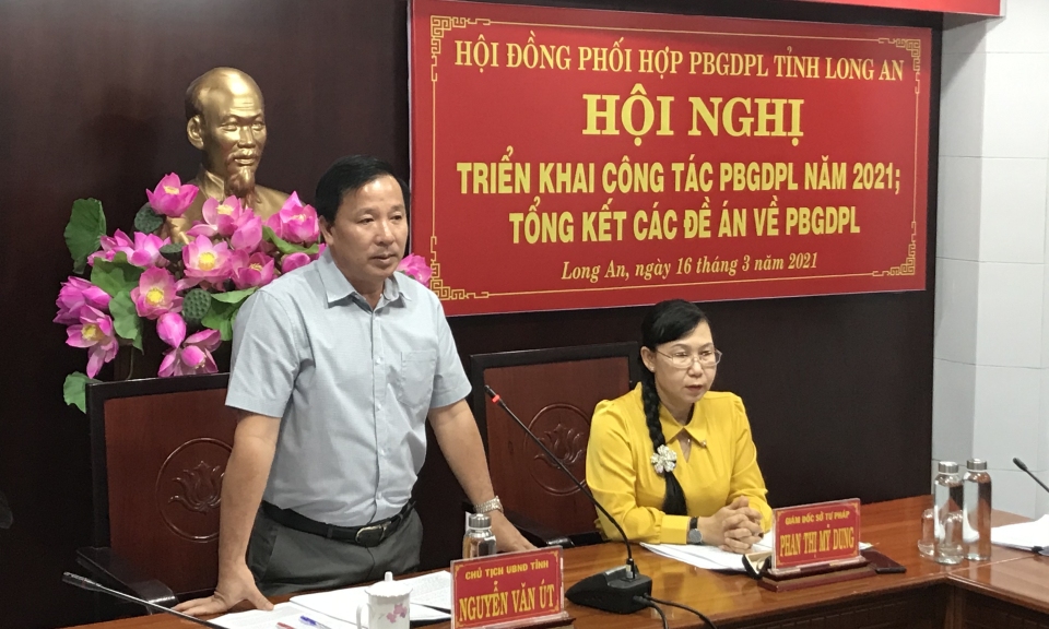 Long An triển khai phổ biến, giáo dục pháp luật năm 2021.