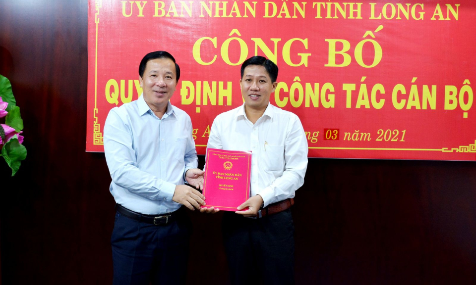 Bổ nhiệm Phó Giám đốc Sở Giao thông vận tải Long An