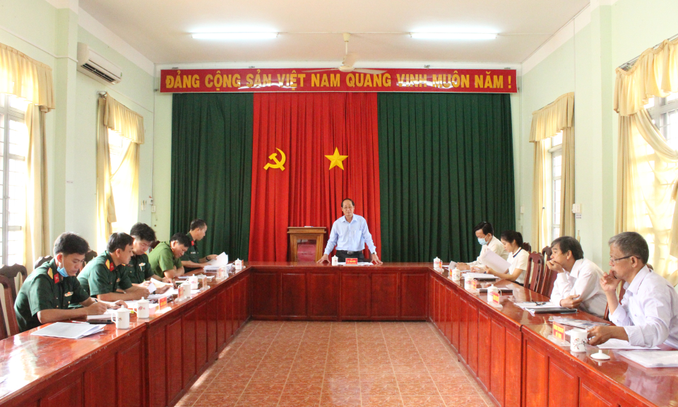 Đức Huệ: Tổng kết công tác tuyển sinh Quân sự năm 2020