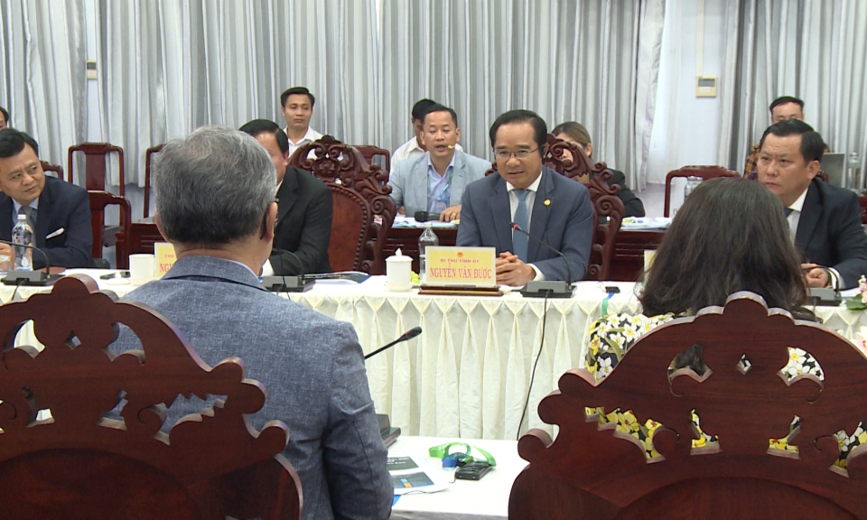 Đoàn doanh nghiệp Hàn Quốc tìm hiểu môi trường đầu tư tại Long An