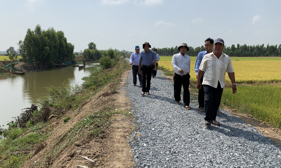 Tân Hưng: Tỉnh nghiệm thu và đưa vào sử dụng công trình nạo vét kênh Gò Hang Sấu