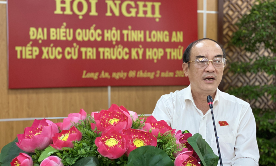 Đại biểu Quốc hội tỉnh Long An tiếp xúc cử tri trực tuyến