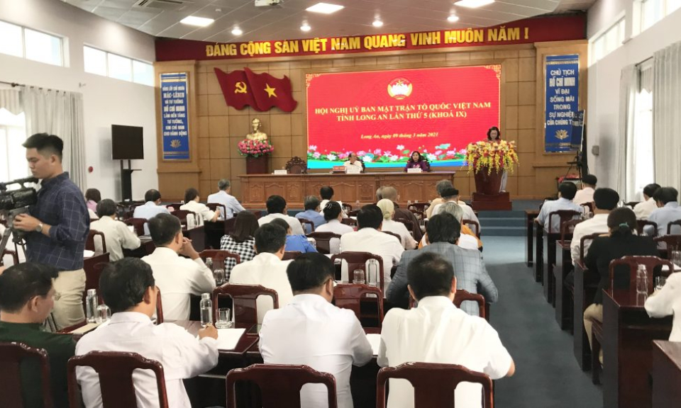 Hội nghị lần thứ 5 Ủy ban MTTQ Tỉnh Khóa 9.