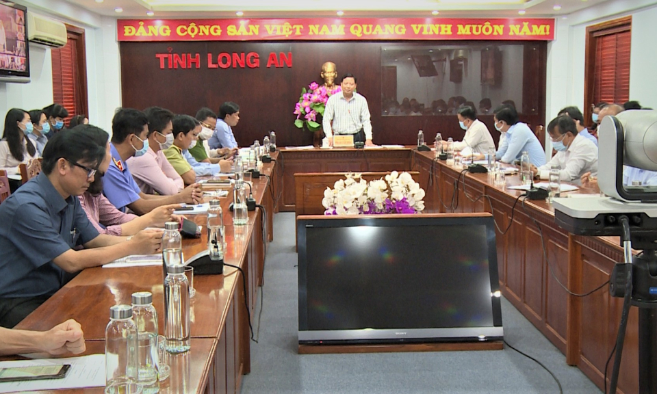 Long An họp trực tuyến phòng chống dịch Covid -19