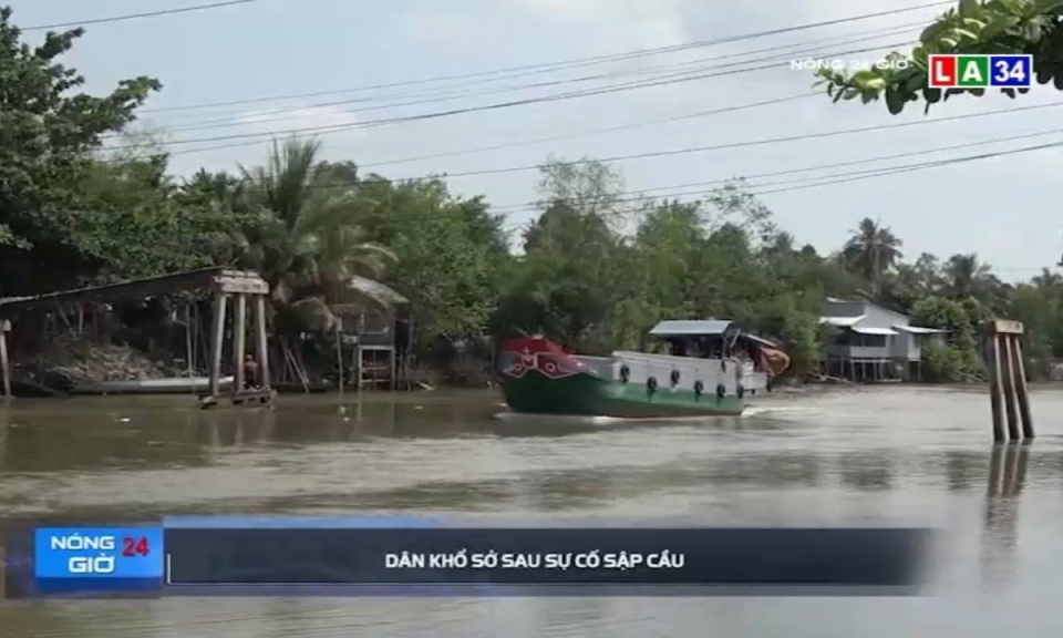 Đồng Tháp: Dân khổ sở sau sự cố sập cầu