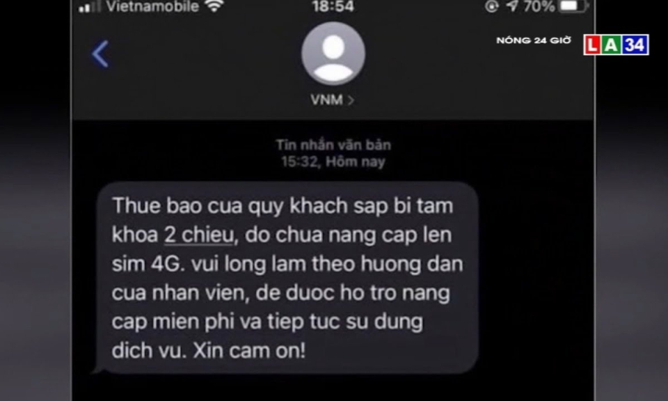 Cảnh giác trước chiêu thức lừa đảo nâng cấp sim 4G