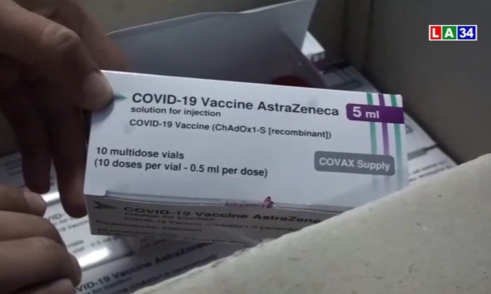Long An tiếp nhận 15.450 liều vaccine Covid-19 đợt 2