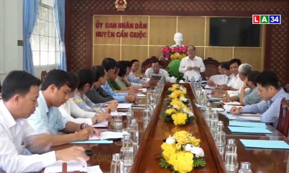 Kiểm tra công tác chuẩn bị bầu cử tại huyện Cần Giuộc