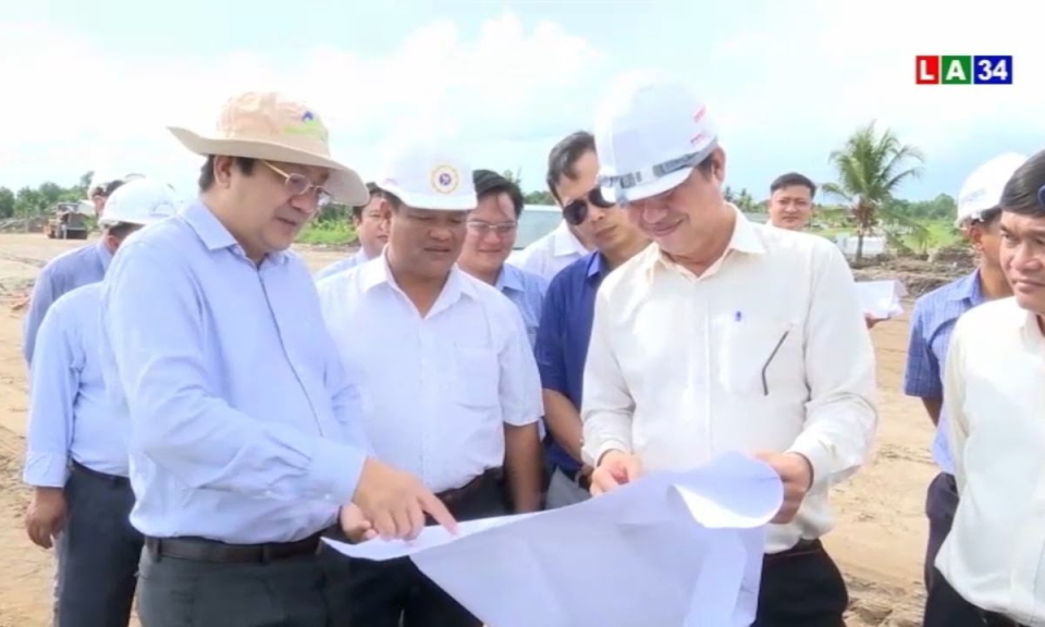 Phó Chủ tịch UBND tỉnh Long An &#8211; Nguyễn Minh Lâm khảo sát thực tế các vướng mắc đường vành đai TP.Tân An