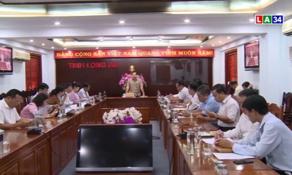 Hội nghị trực tuyến: Long An giải ngân các dự án đầu tư công quý 1 năm 2021