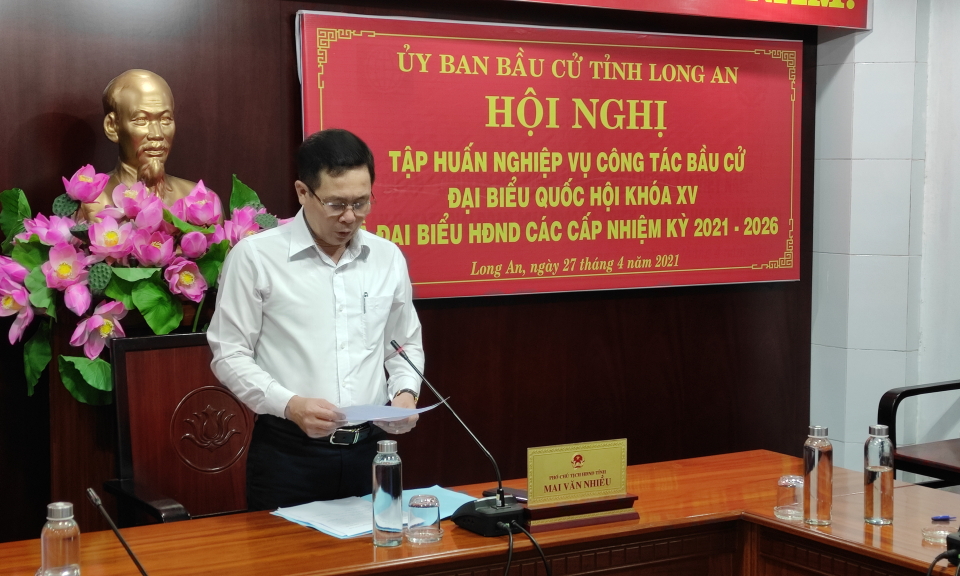 Tập huấn nghiệp vụ công tác bầu cử Đại biểu Quốc hội khóa XV và Đại biểu HĐND các cấp