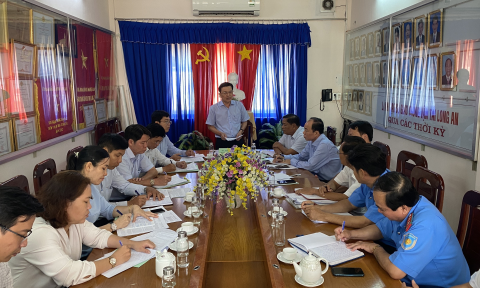 Phó Bí thư Tỉnh ủy làm việc với Đảng ủy Sở Giao thông Vận tải