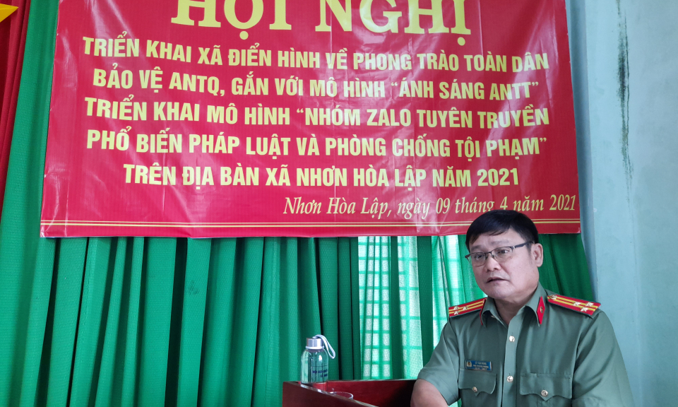 Tân Thạnh: Xây dựng xã điển hình về phong trào toàn dân bảo vệ an ninh Tổ quốc