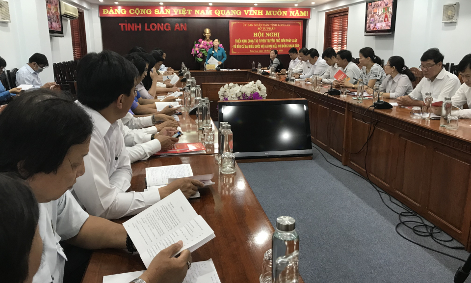 Hội nghị truc tuyến tuyên truyền về bầu cử.