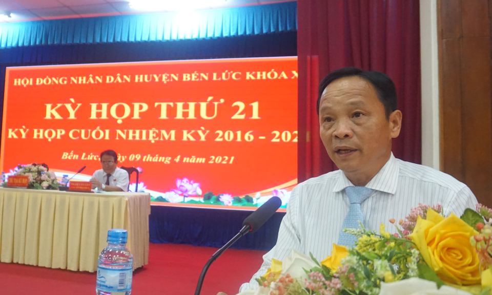 Kỳ họp thứ 21 HĐND huyện Bến Lức &#8211; Kỳ họp cuối cùng của nhiệm kỳ 2016-2021