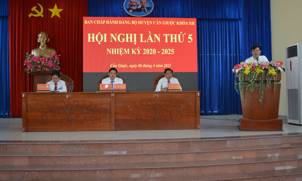 Hội nghị lần thứ 5 Ban chấp hành Đảng bộ huyện Cần Giuộc khóa VII