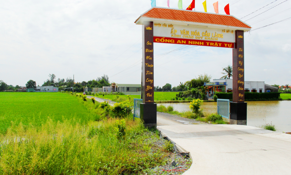 Cần Đước: Xã Mỹ Lệ đầu tư 18 tỷ đồng thực hiện các công trình Về nguồn 2021