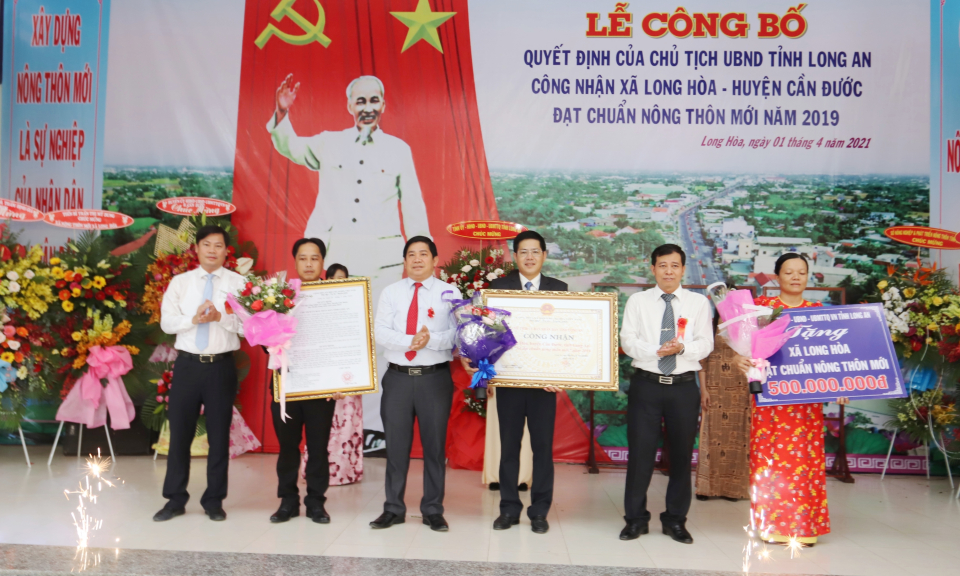 Xã Long Hòa, Cần Đước công nhận đạt chuẩn Nông thôn mới
