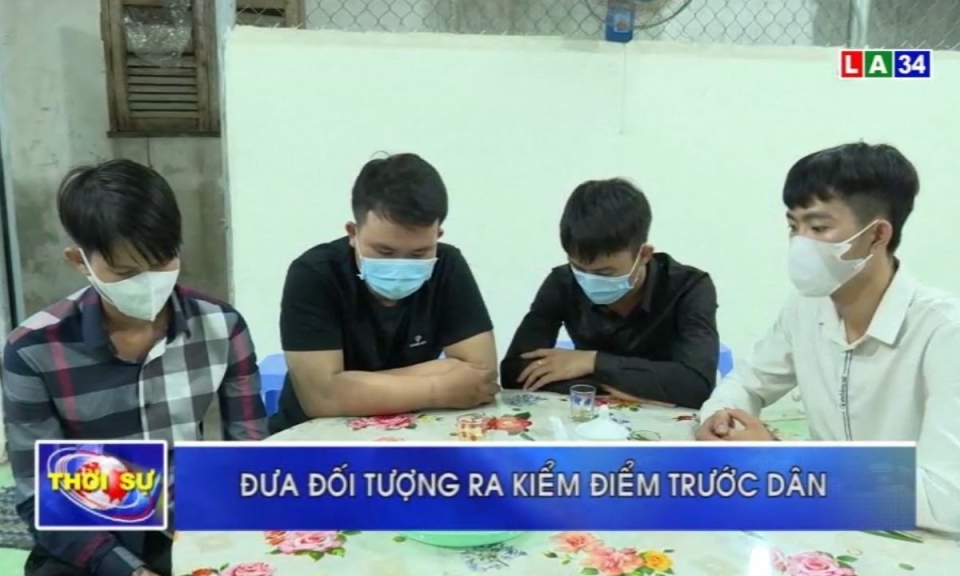 TP.Tân An: Đưa đối tượng ném chất bẩn vào cơ sở kinh doanh kiểm điểm trước dân