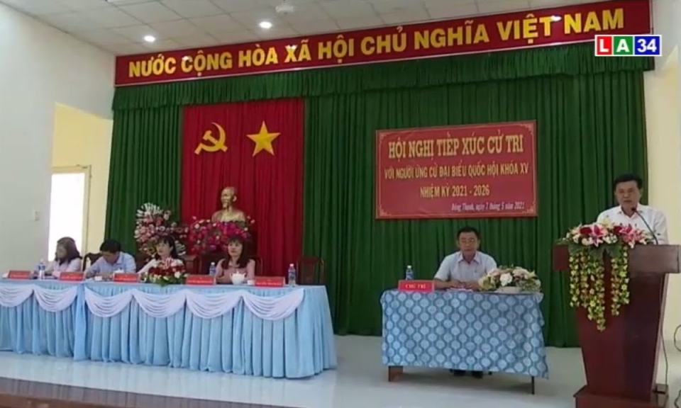 Long An: Ứng cử viên Đại biểu Quốc hội khóa XV tiếp xúc cử tri